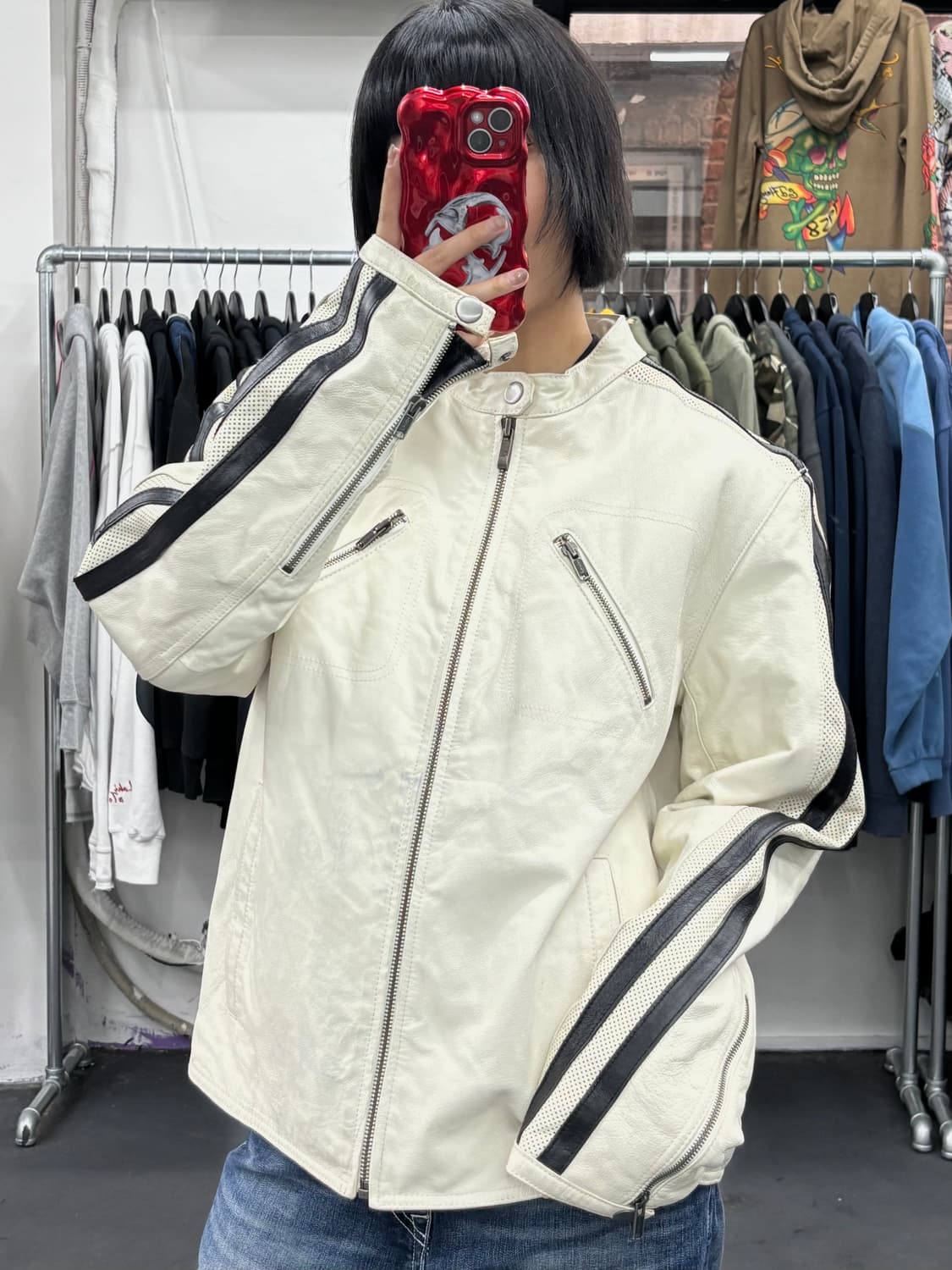 VTG Street Legal 사이드라인 레더 자켓 상품이미지4