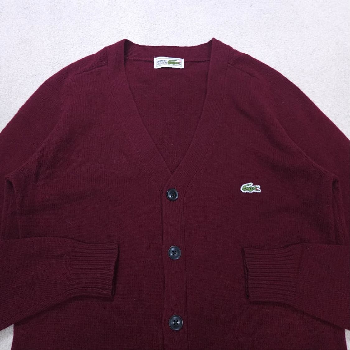 라코스테 울 가디건 S 버건디 상품이미지3
