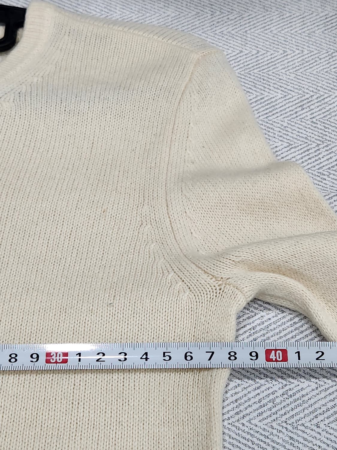 [S] 타미힐피거 램스울 혼방 아이보리 니트 여성 S 상품이미지7