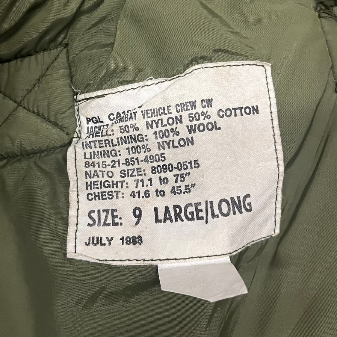 80s 캐나다군 탱커 자켓 (105) 상품이미지9