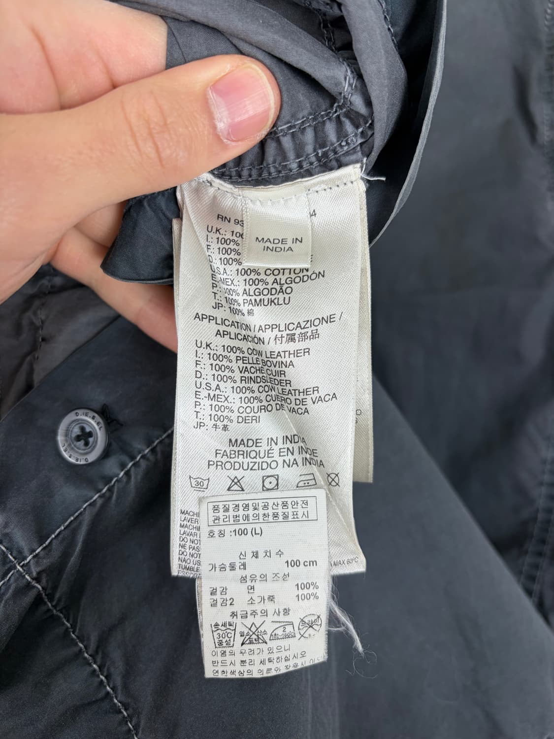 a118) 디젤 빈티지 야상 자켓 상품이미지6