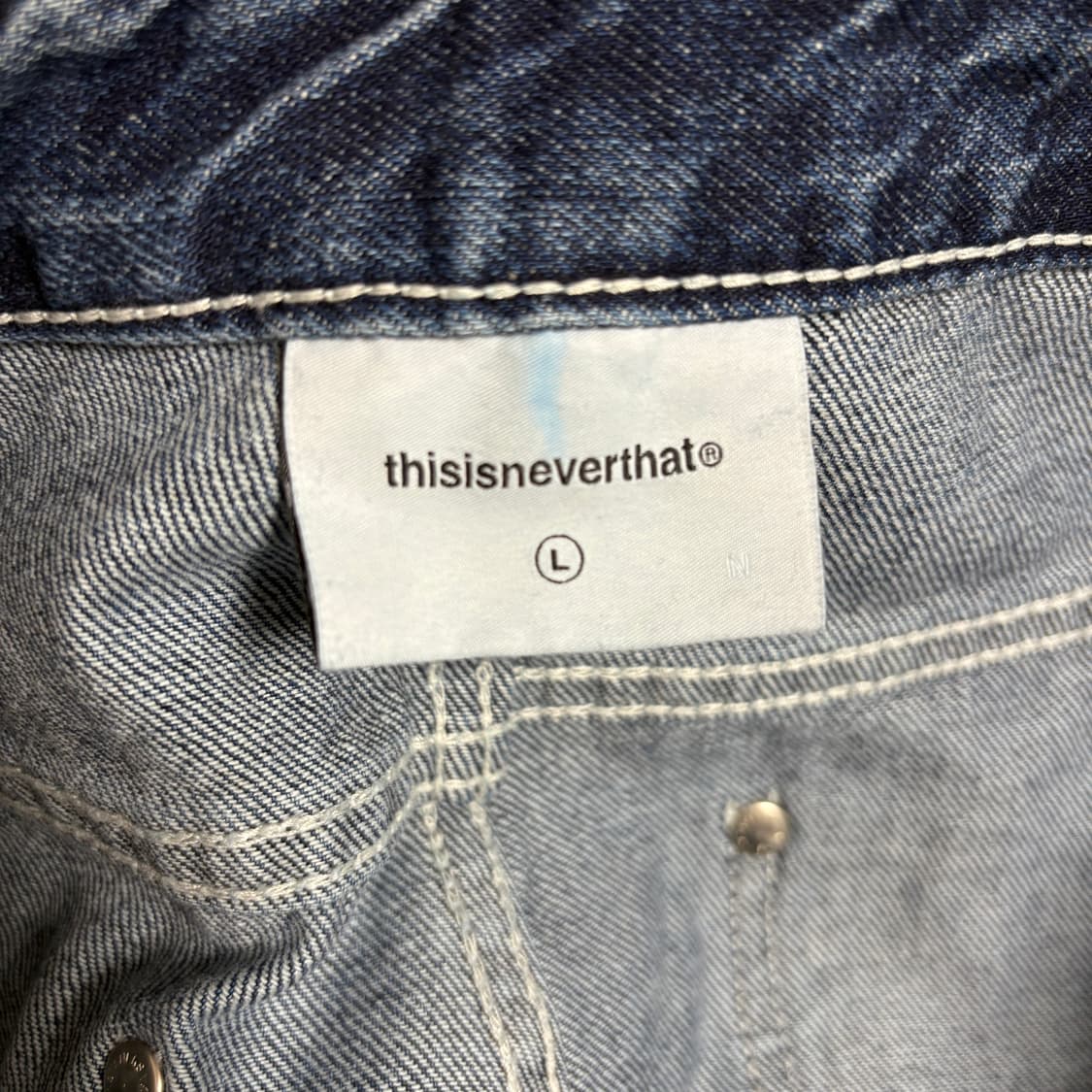 THISISNEVERTHAT 데님 카펜터 팬츠 중청 상품이미지7
