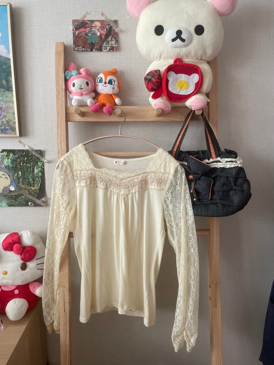 모리걸 빈티지 엑시즈팜 원피스 set 💛🤎🎀 상품이미지4