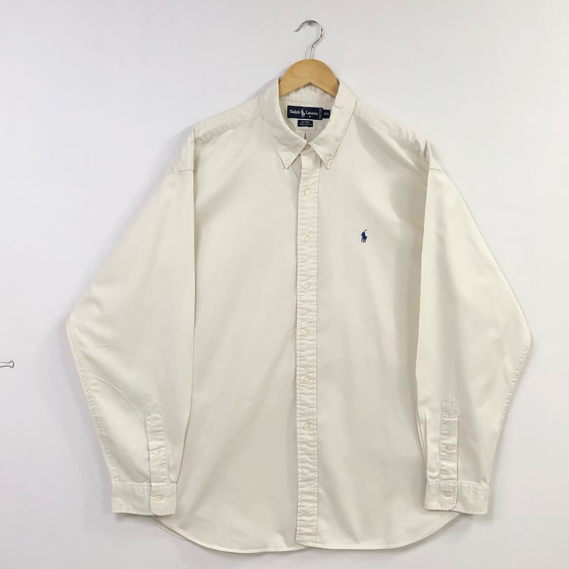 Xxl 폴로 아이보리 코튼 셔츠 상품이미지2