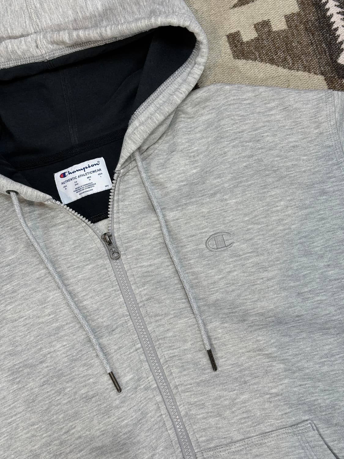Champion 후드집업 그레이 상품이미지3