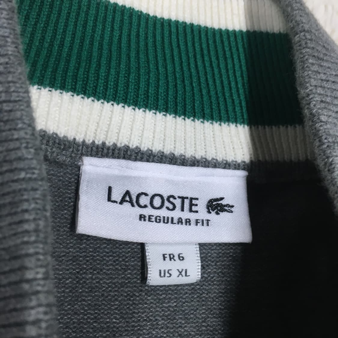 라코스테 스몰로고 니트집업 DD15 상품이미지3
