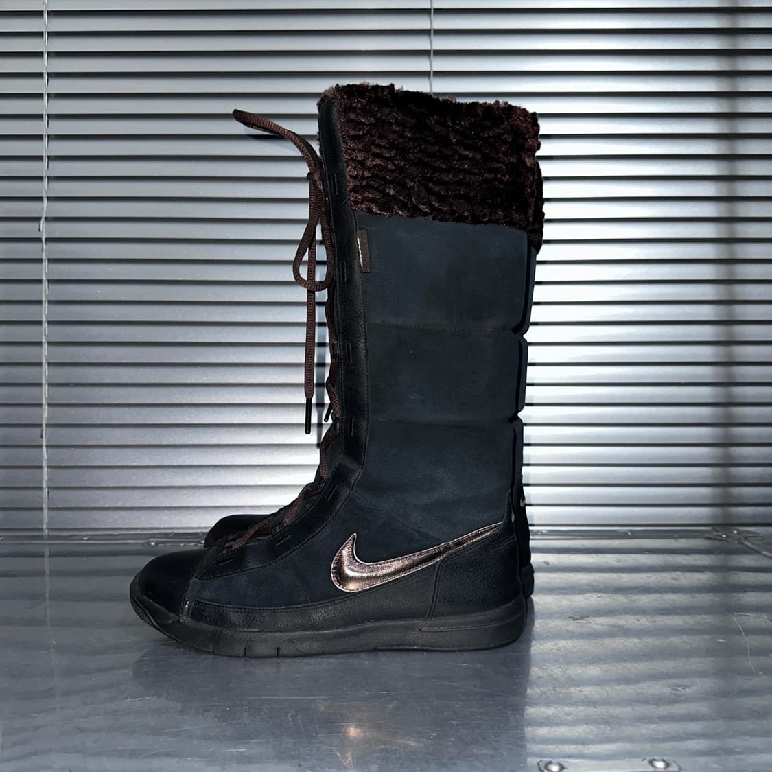 00s 나이키 가죽 & 스웨이드 니하이 부츠 상품이미지4
