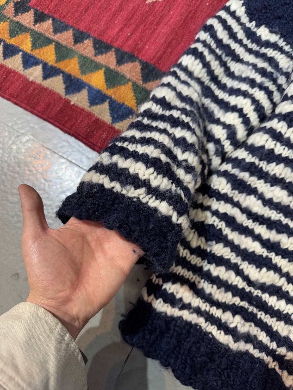 Handmade anchor 헤비 울 니트 상품이미지9