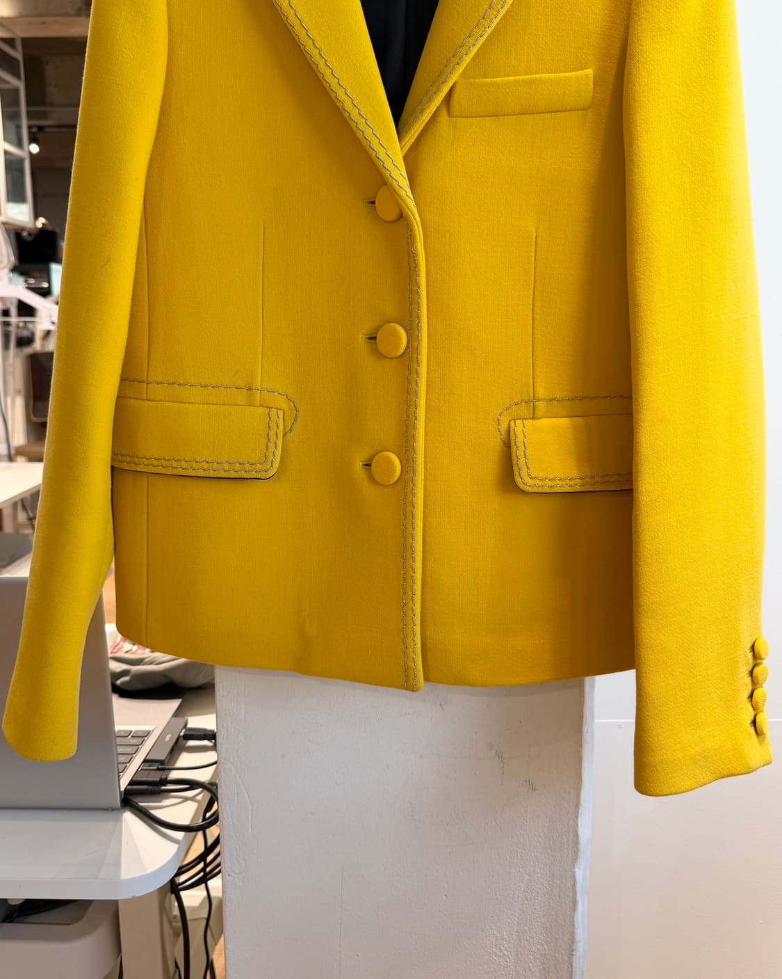 보테가 베네타 옐로우 3b 블레이저 자켓  상품이미지6