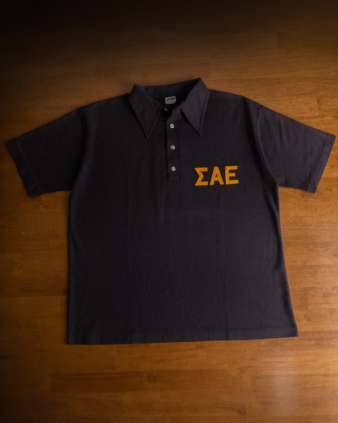 70s Champion ‘ΣΑΕ’ Polo Shirt /XL100-105 상품이미지1