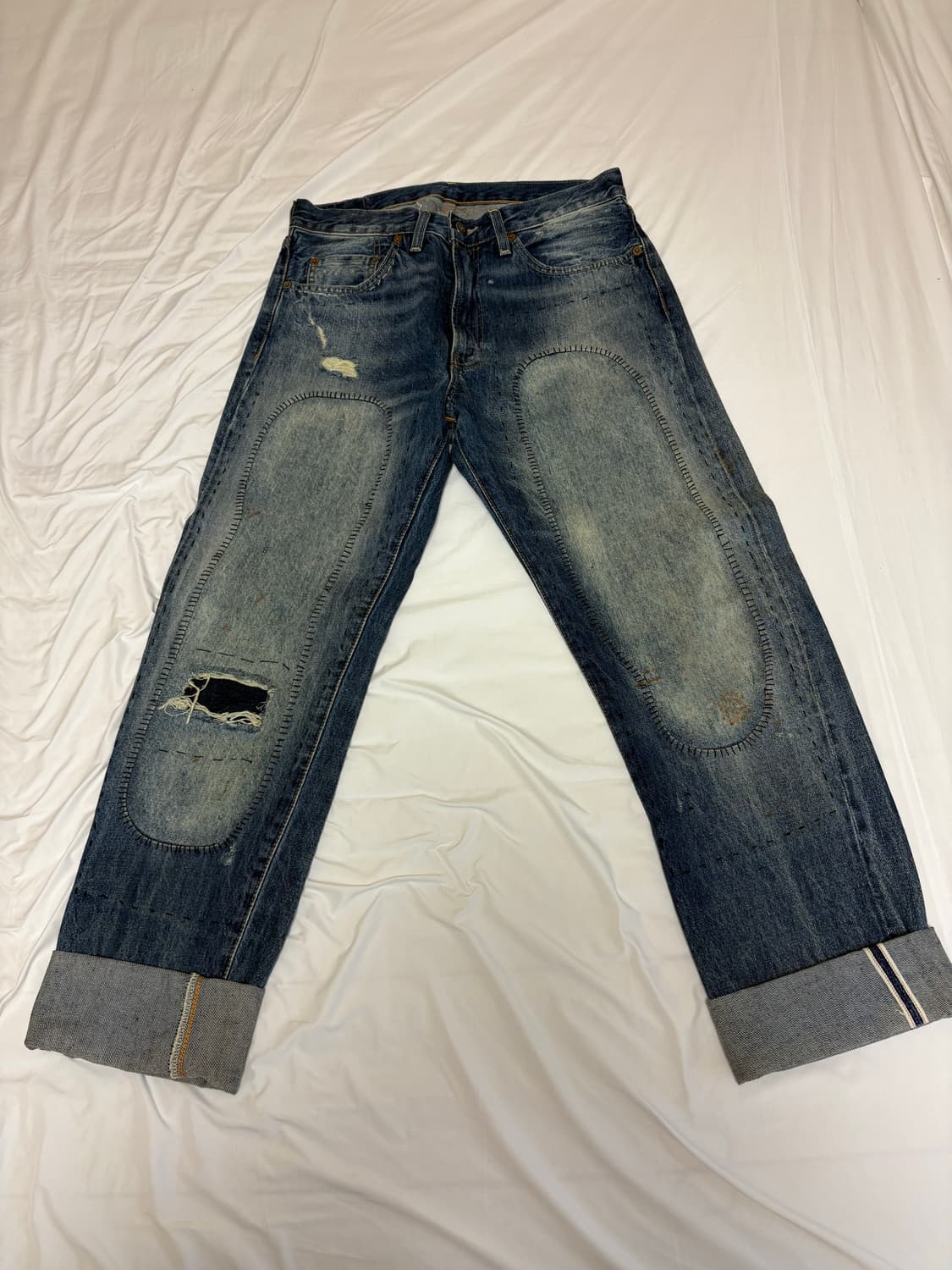 (새상품) LVC 501Z XX 데미지 워싱 데님 32x34 상품이미지2