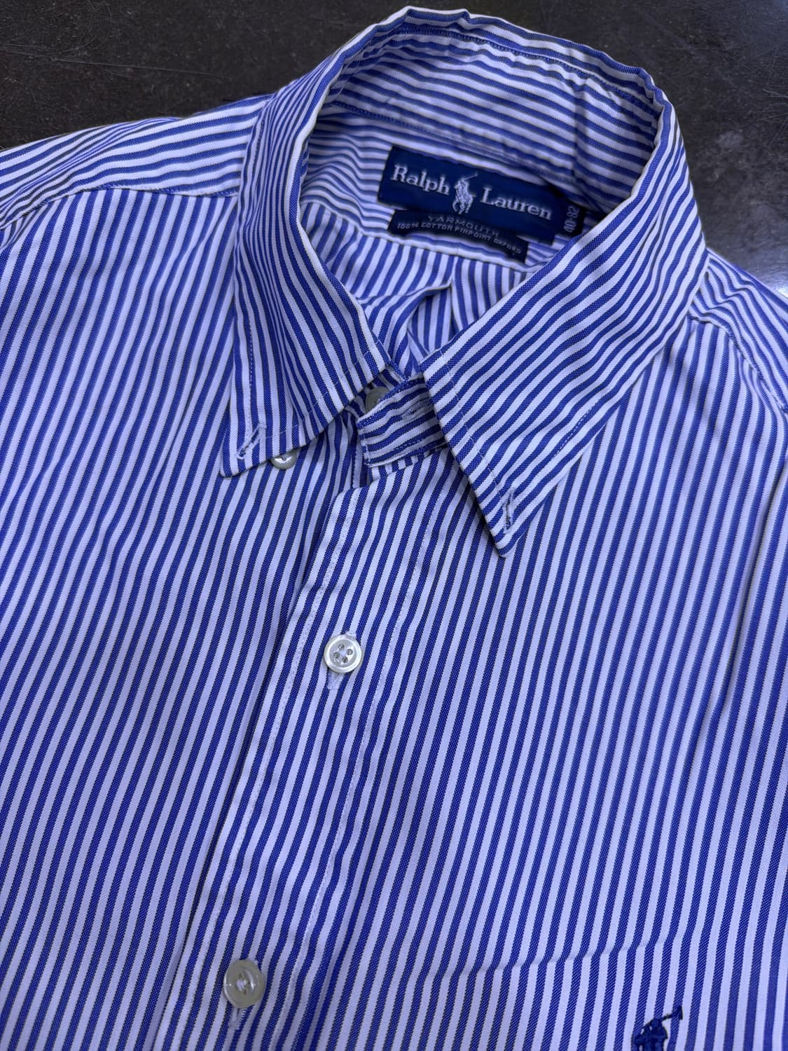 폴로 랄프로렌  야머스 스트라이프 버튼다운 옥스포드 셔츠 M 상품이미지3