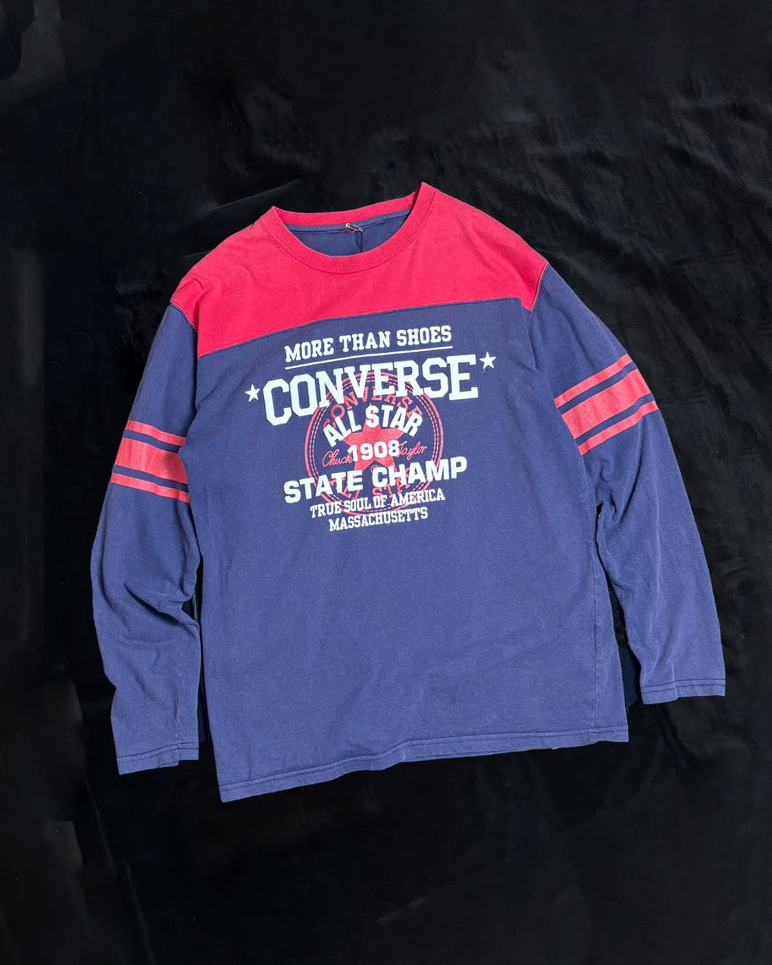 일본빈티지 converse 레트로 긴팔티 상품이미지1
