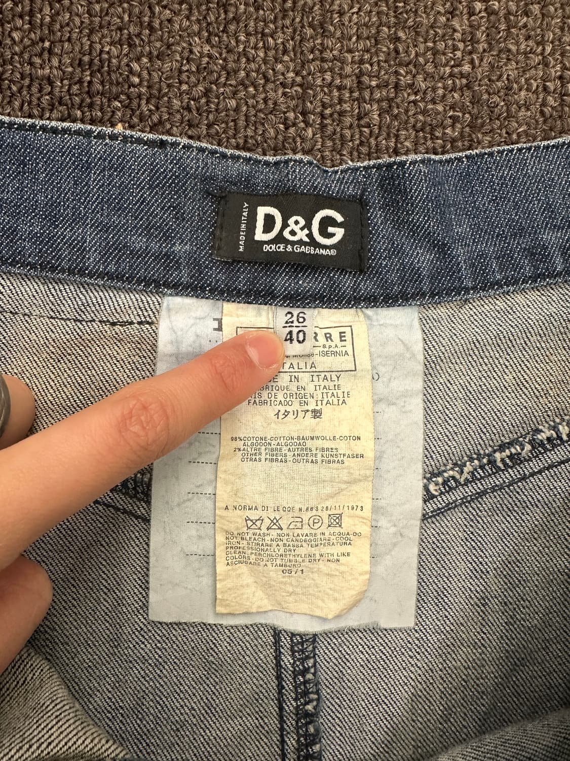 26)Dolce&Gabbana 빈티지 데님 미니스커트 상품이미지4