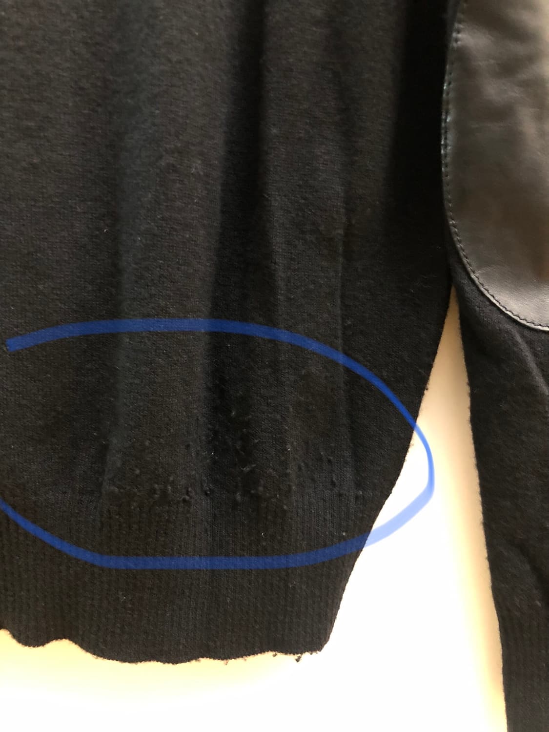 [M] 마르지엘라 엘보우 패치 가디건 블랙 상품이미지8