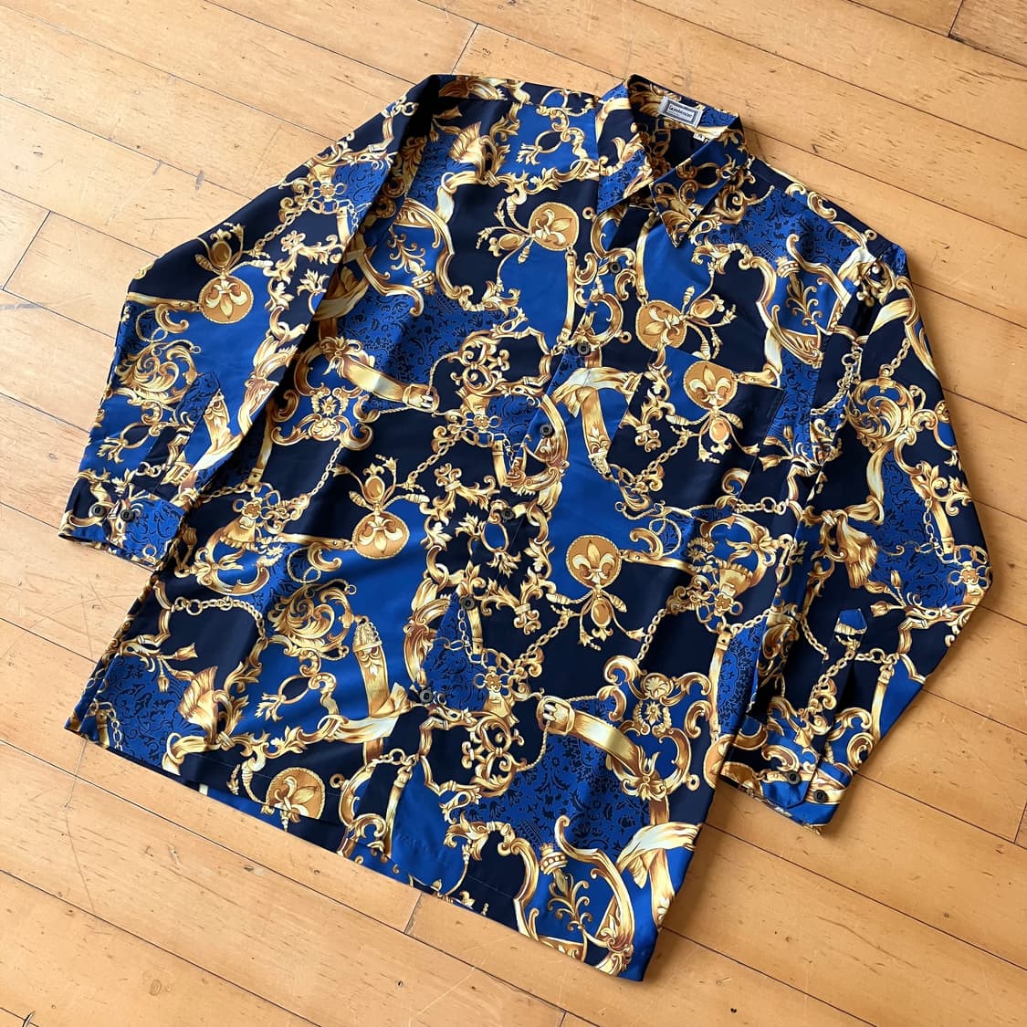 Gianni Versace 베르사체 블루 바로크 셔츠  상품이미지1