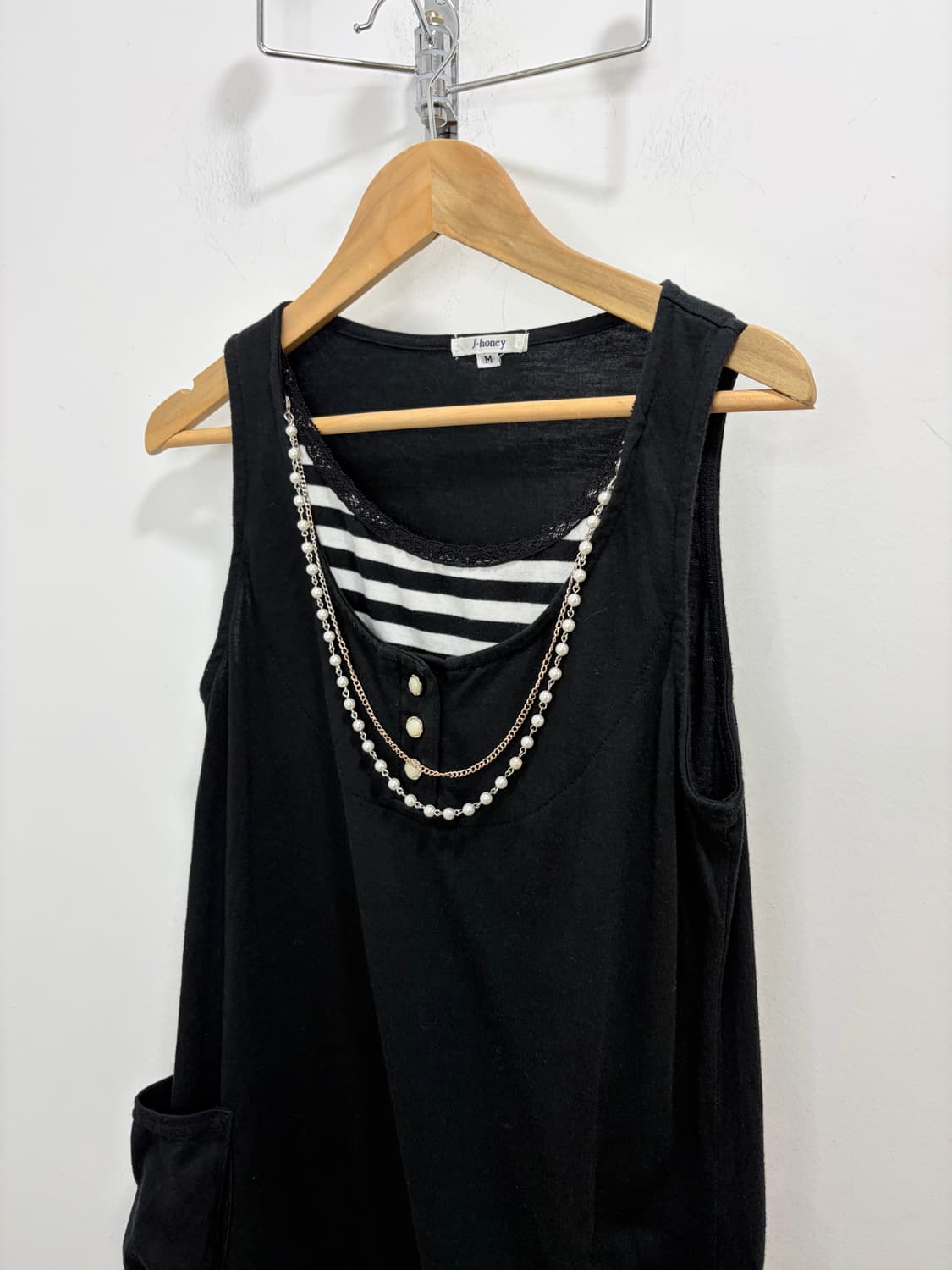 J-honey 레이어드 진주 나시 상품이미지6