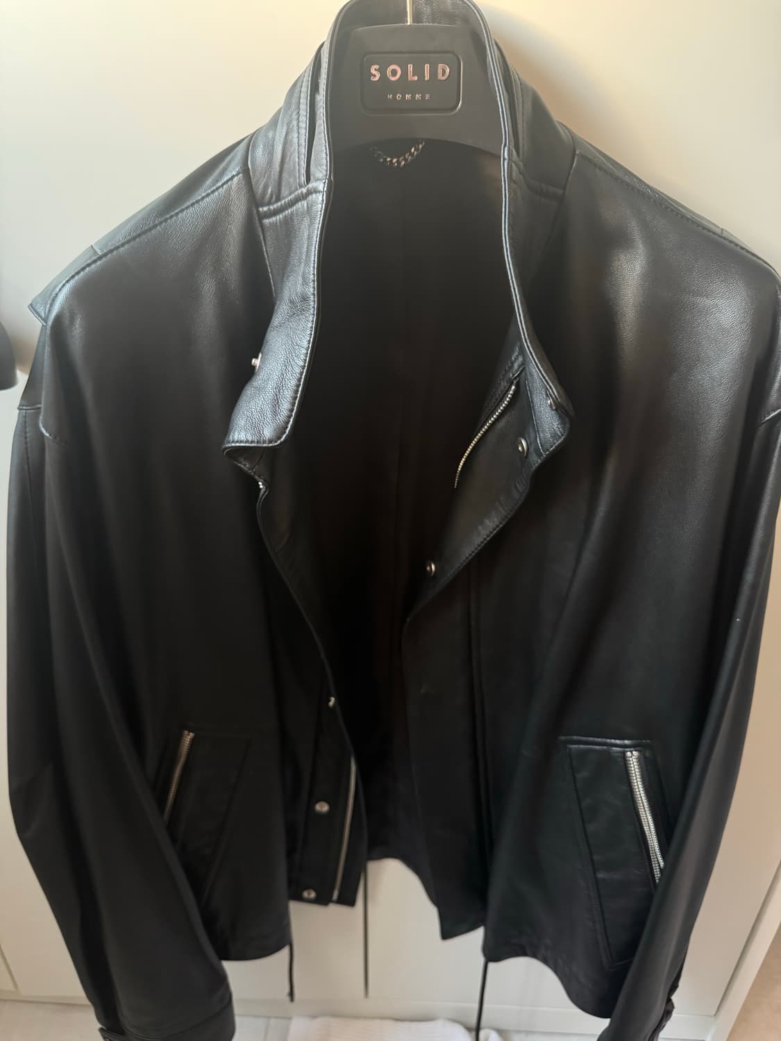 솔리드옴므 레더 쉘파카(양가죽) 상품이미지4