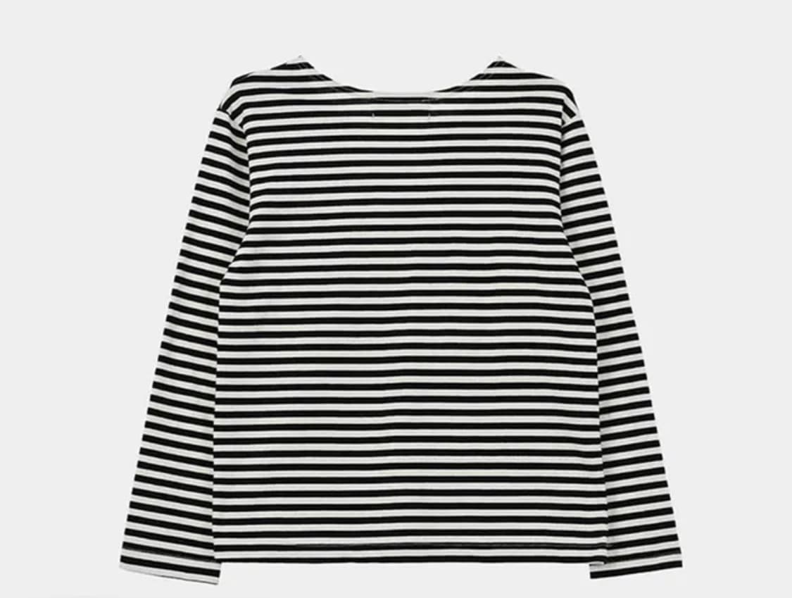 [생긴스튜디오] FLOWER LACE STRIPE LONG SELLEVE 상품이미지3