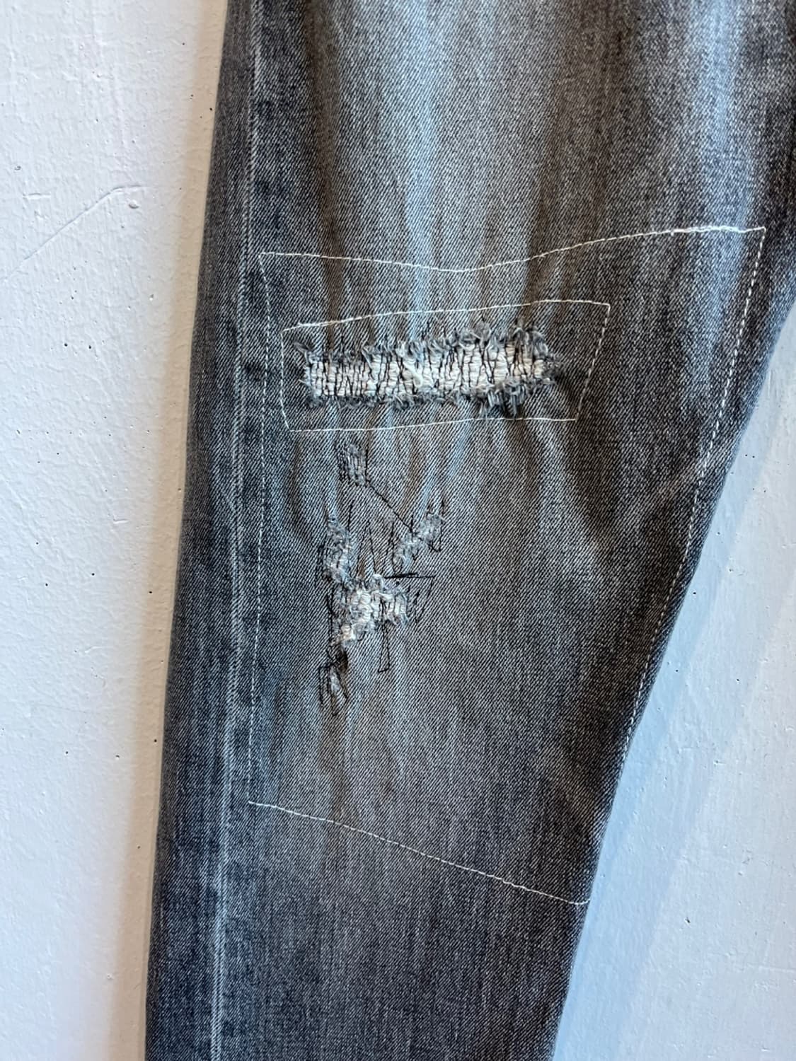 리바이스501CT 디스 워싱 블랙 데님팬츠 MADE IN MEXICO 상품이미지2