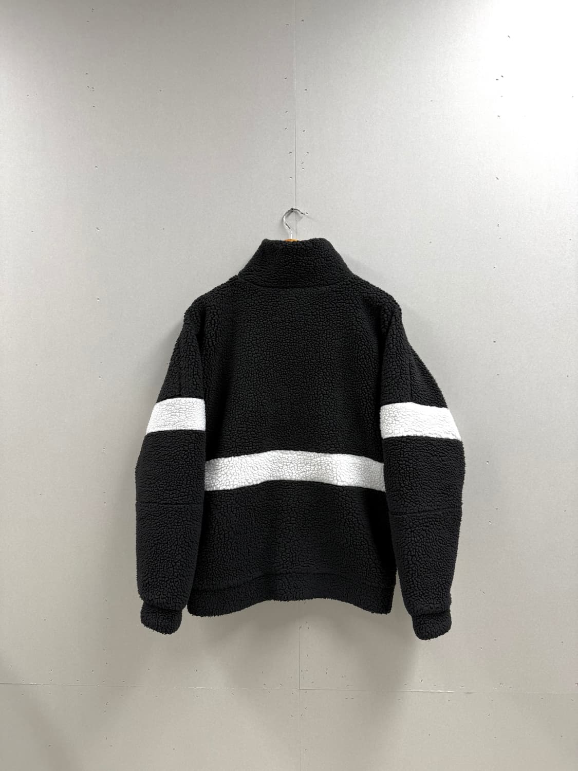 남성 100 L / 스파이더 뽀글이 후리스 집업 블랙 상품이미지6