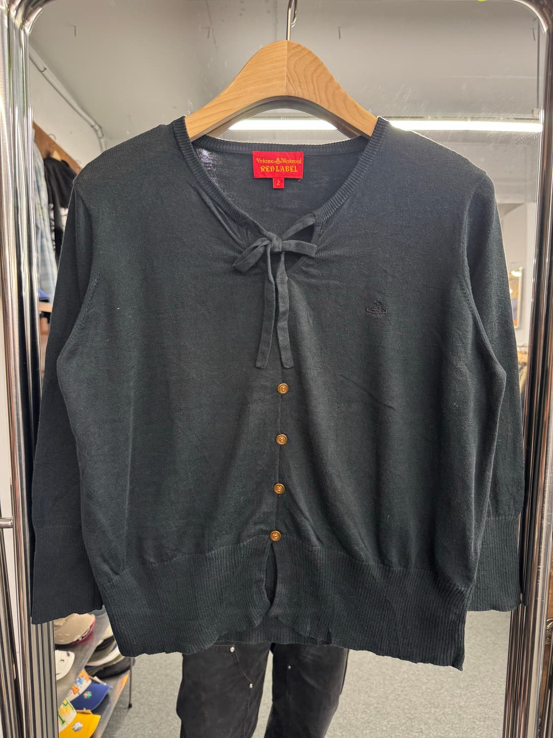 비비안 웨스트 빈티지 레드라벨 여성 가디건 상품이미지1