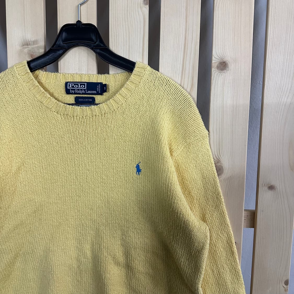 (M) 폴로 랄프로렌 옐로우 니트 스웨터 상품이미지4