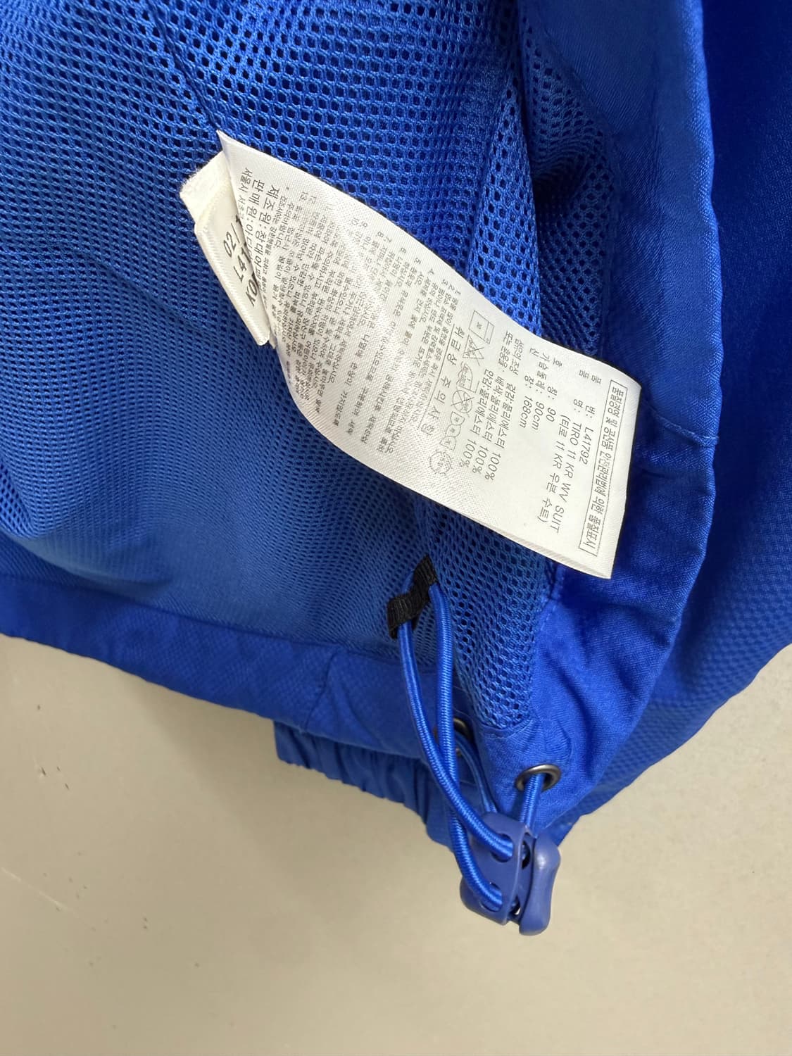 공용 S / 아디다스 바람막이 점퍼 블루 상품이미지6