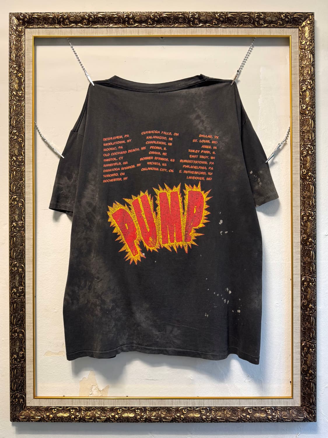 빈티지 89s Aerosmith Pump tour 에어로스미스 밴드티 상품이미지2