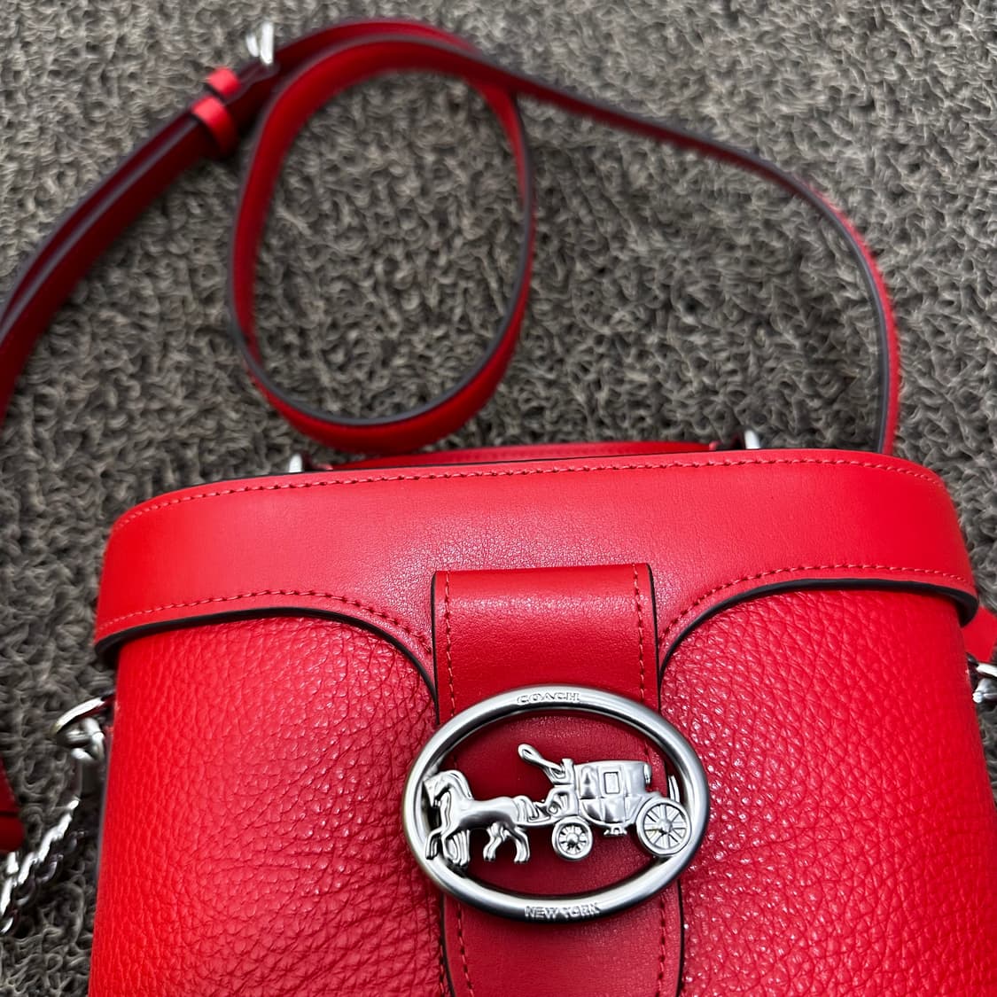 [새상품] COACH 코치 조지 젬 여성 크로스백 숄더백 레드 상품이미지3