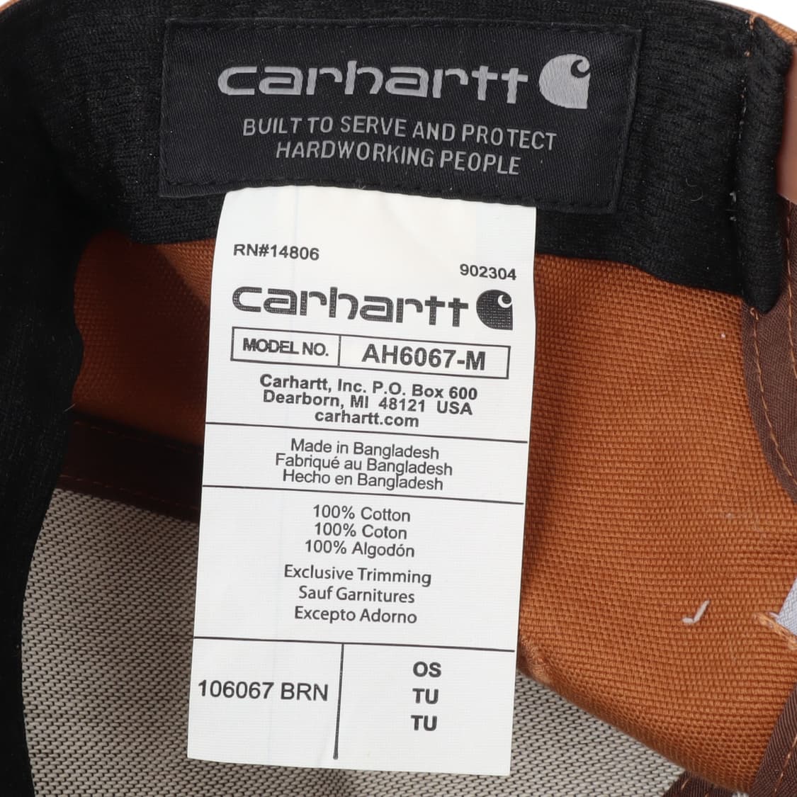 칼하트 브라운 트러커 캡 상품이미지8