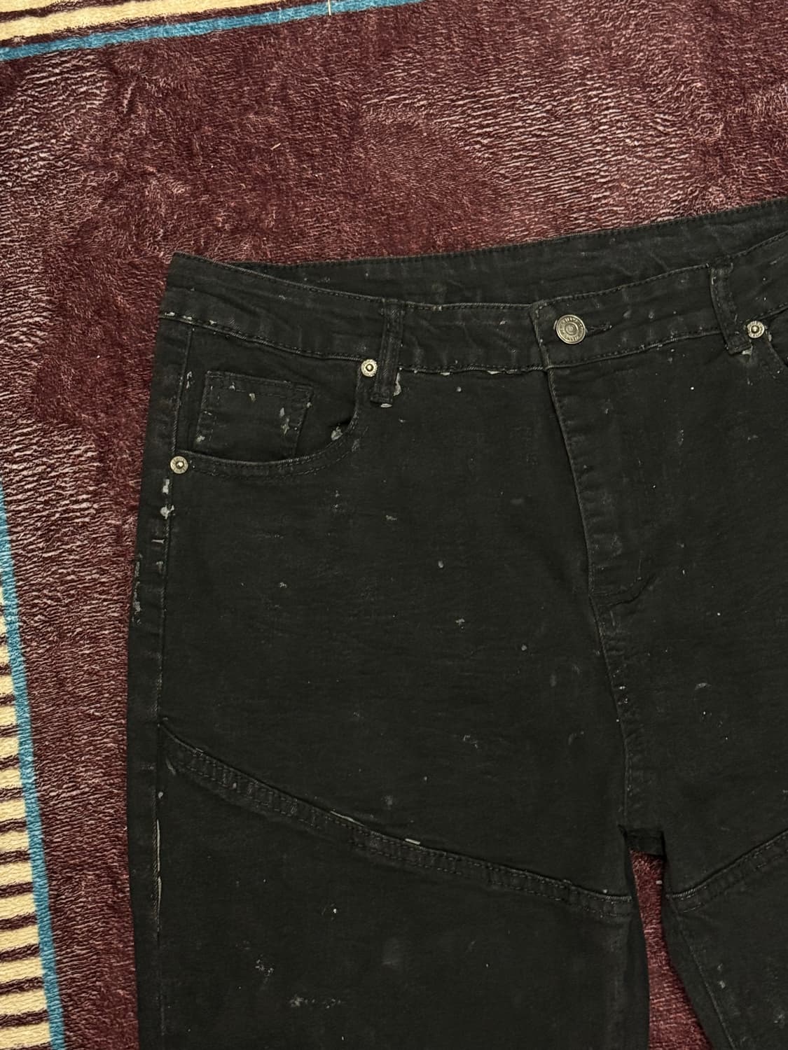 FE.made 코팅 더티 왁스 플레어 팬츠  상품이미지6