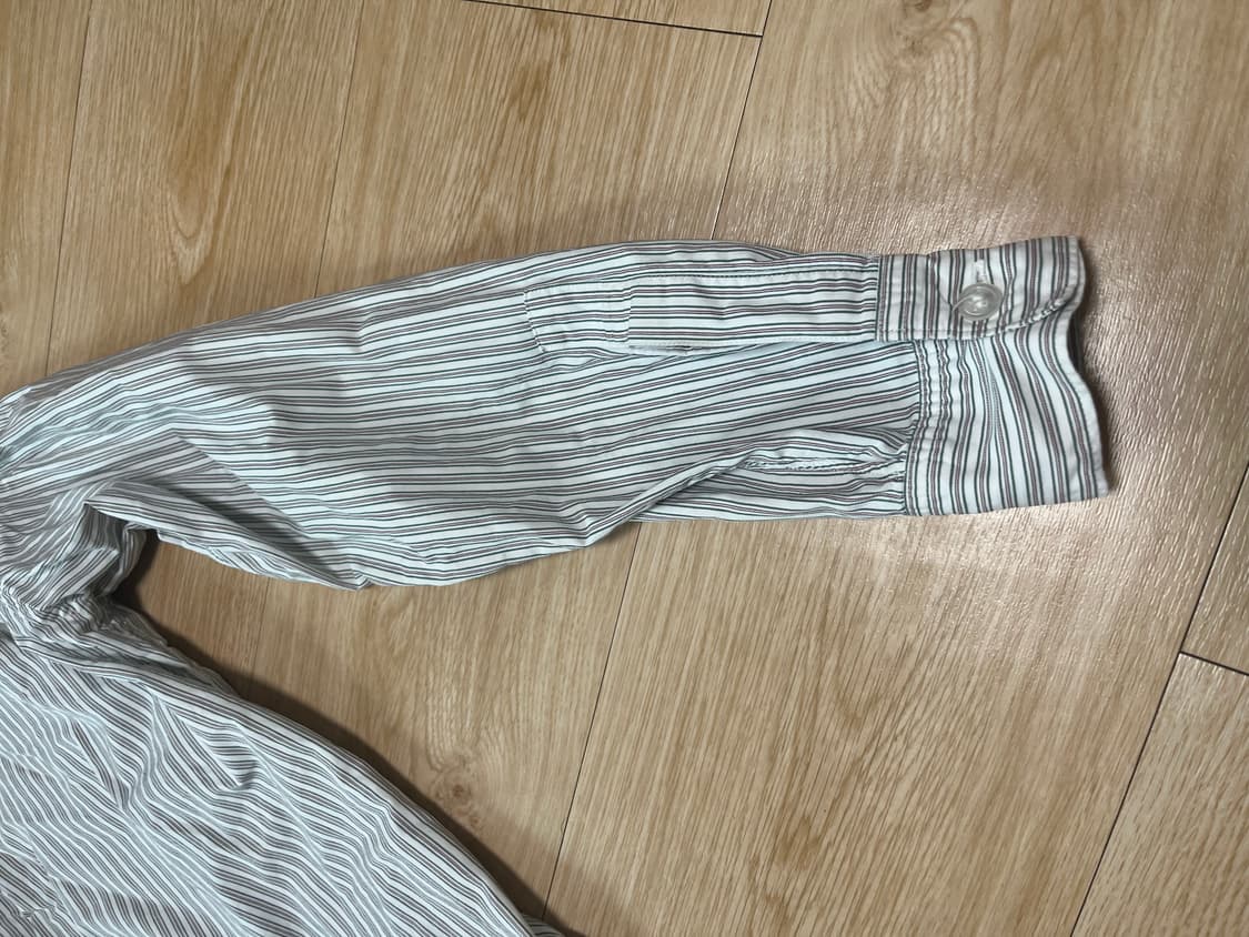 M 요지 야마모토 뿌르 옴므 원포켓 스트라이프 버튼업 셔츠 상품이미지6