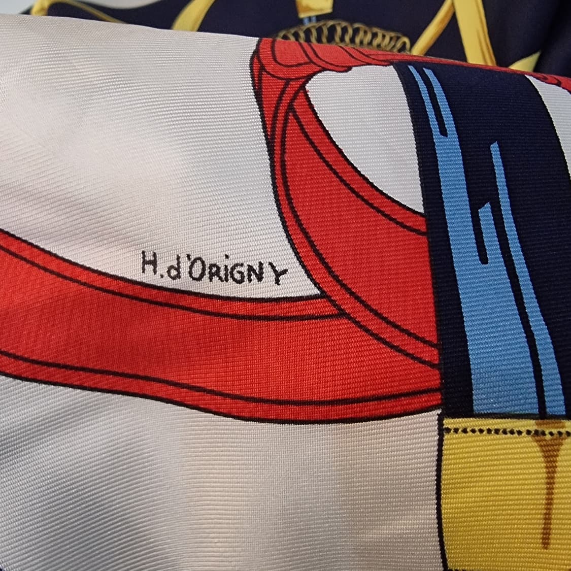 (에르메스) 빈티지 에페롱도르실크 스카프 상품이미지7