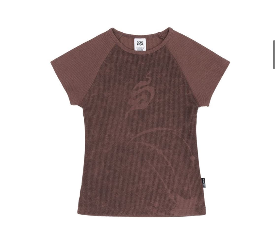 스컬프터 Brushed Crop Top Berry 상품이미지1