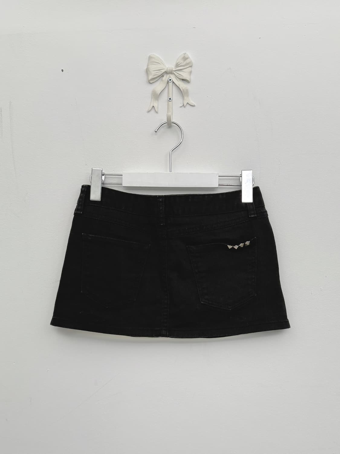 스터드 사이드 지퍼 미니 스커트 상품이미지6