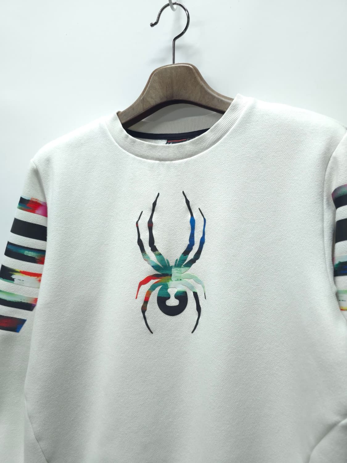 스파이더 멀티 컬러 그래픽 화이트 맨투맨 (105) 상품이미지3