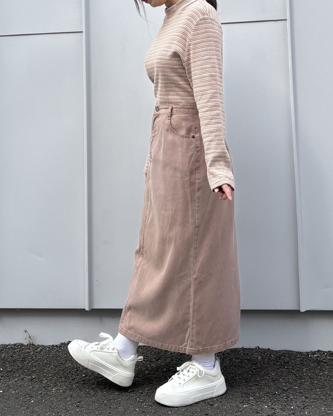 일본빈티지 데일리토픽 롱스커트 상품이미지3