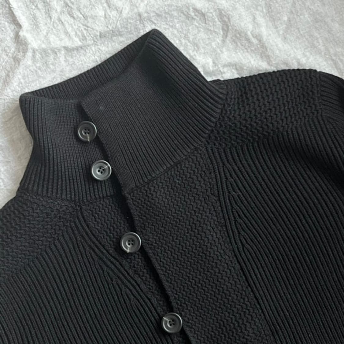 코스 아뜰리에 퍼널넥 니트 울 자켓 M 상품이미지4