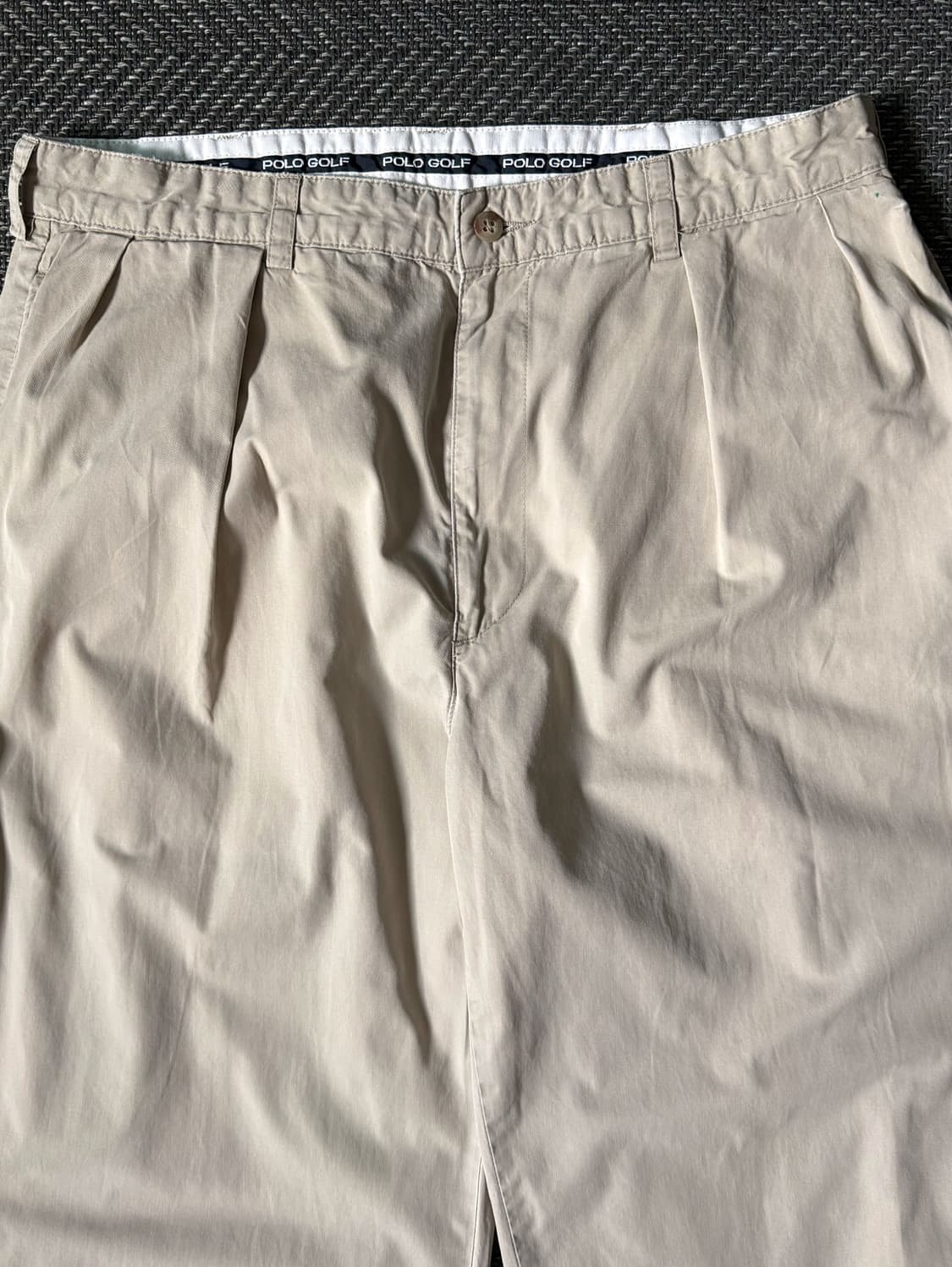 (34) 90s 폴로 랄프로렌 골프 클래식 플리츠 치노 팬츠 상품이미지2