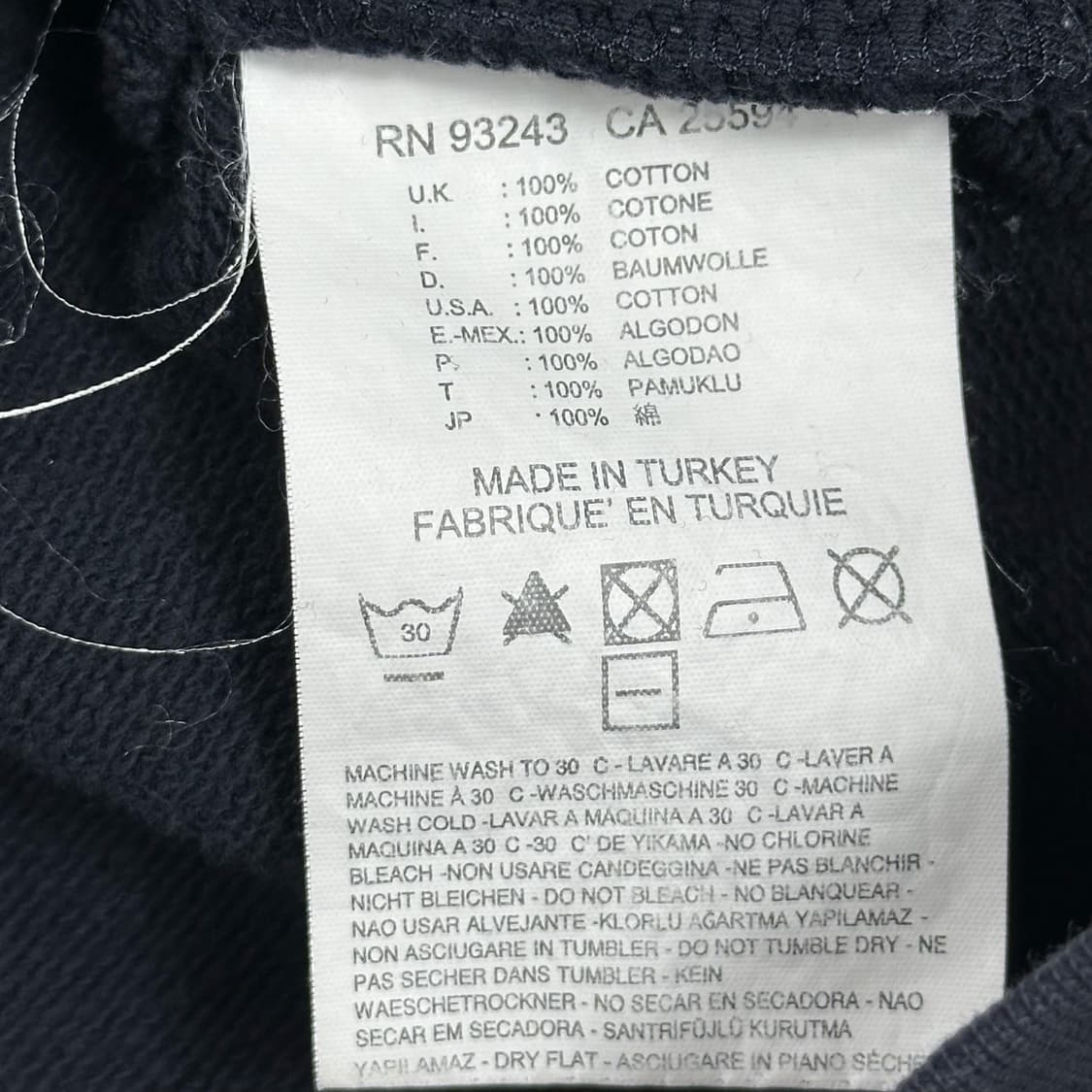 DIESEL 디젤 빅로고 빈티지 맨투맨 네이비 XL 상품이미지6