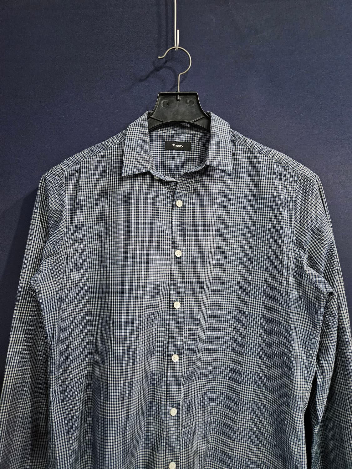 띠어리 스트라이프 체크 남성 슬림핏 100 긴팔셔츠  상품이미지7