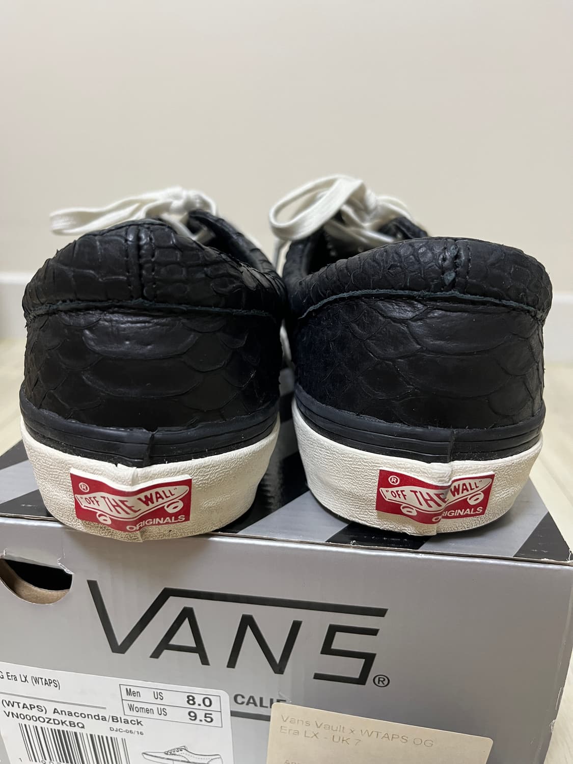반스볼트x더블탭스 에라 아나콘다 블랙 US8 260 vans vault 상품이미지6