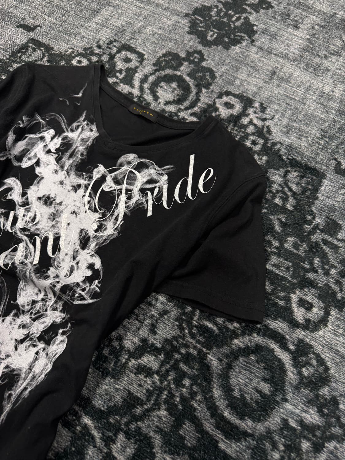 Spinash smoking lettering t shirts 상품이미지3