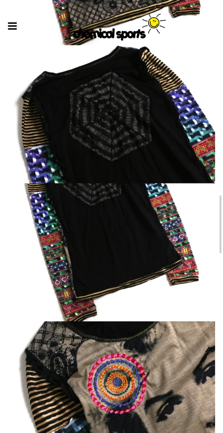 케미컬스포츠 desigual 콜라주 티셔츠 상품이미지2