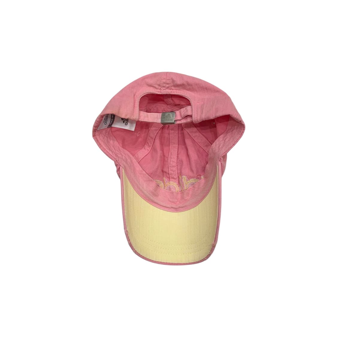 아디다스 정품 올드스쿨 빈티지 빅로고 핑크 볼캡 모자 상품이미지3