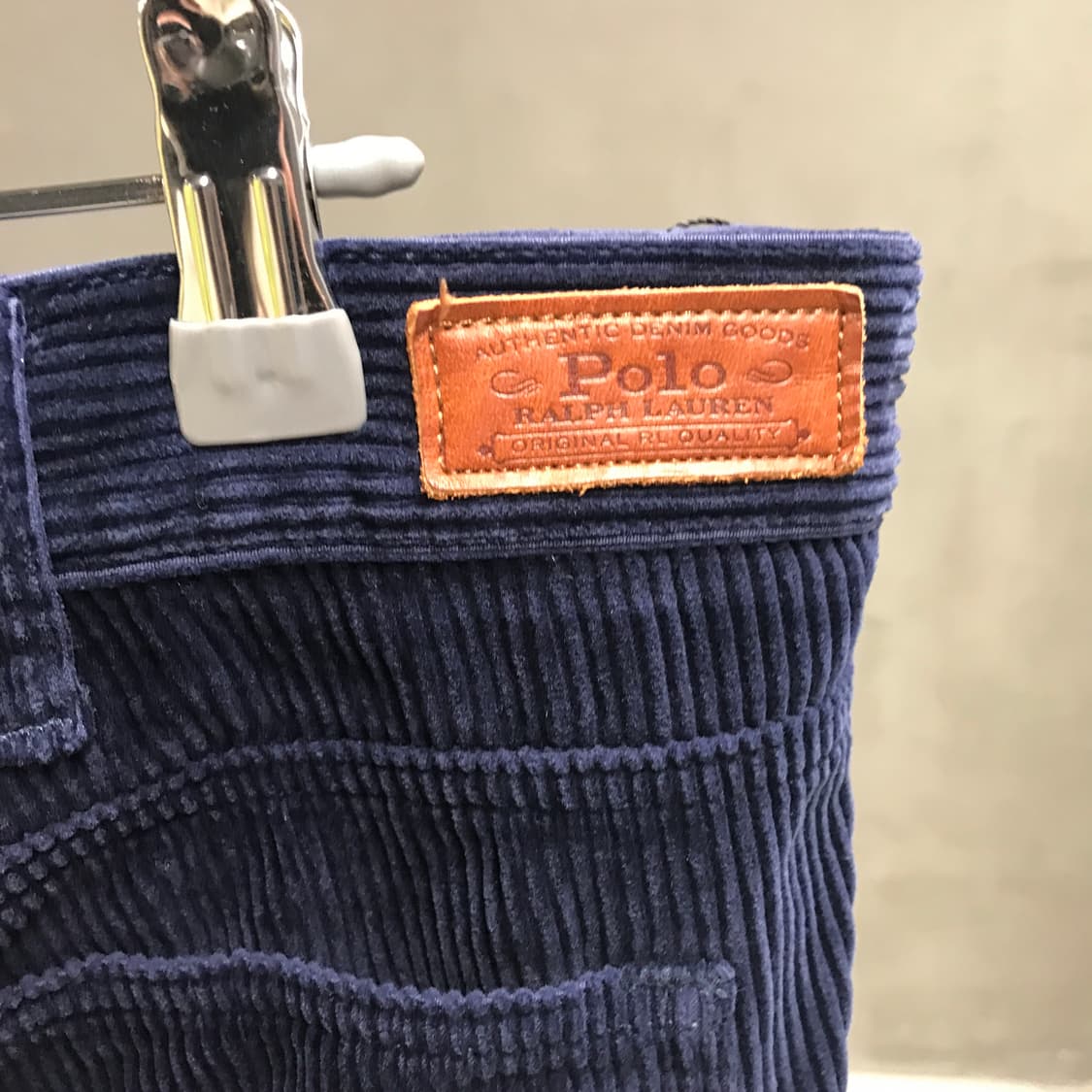 폴로 랄프로렌 QR 코듀로이 팬츠 네이비 8(W) 상품이미지4