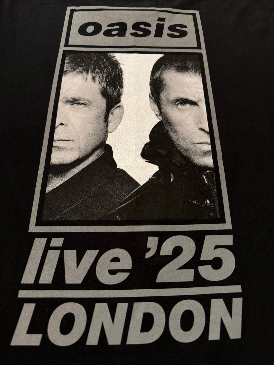 미중고)오아시스 런던 첫공 기념 티셔츠 XL 상품이미지1