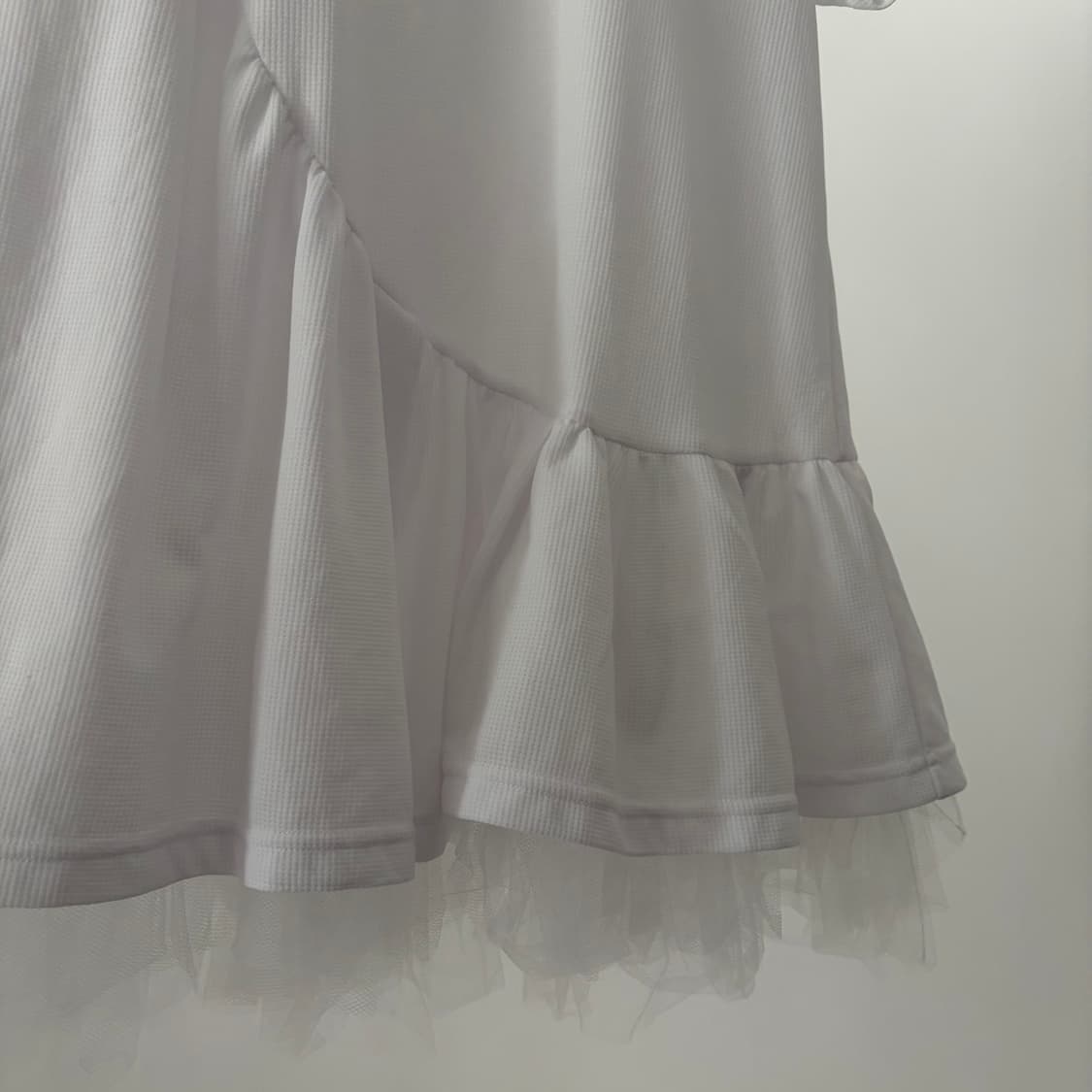 Tulle Layered Shirring Blouse 상품이미지3