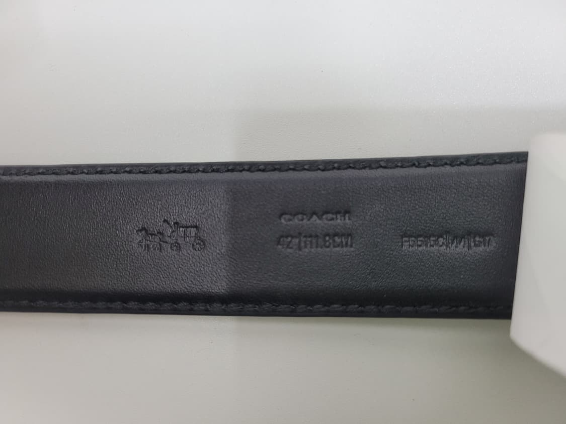 (새상품) COACH 코치 벨트 시그니처 엠보 블랙 F55158
 상품이미지7